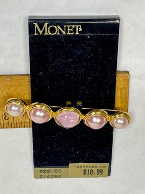 Lot of 2 large pins broaches Monet