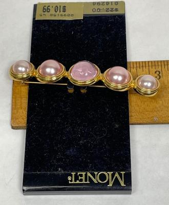 Lot of 2 large pins broaches Monet