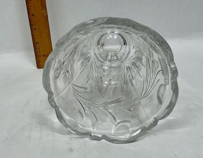 4pc Crystal Lot - Vase, Candy Dish, Heart Shaped dishes