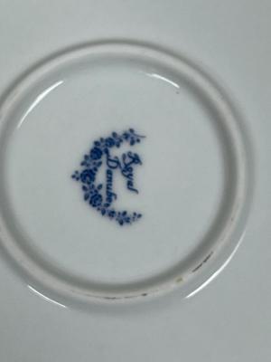 Vintage Royal Danube Garden Butterfly Porcelain Cookie/Coffee Canister Gold Trim
