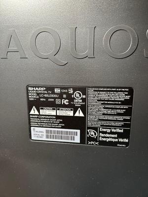 Lot 94. Sharp Aquos TV 60"