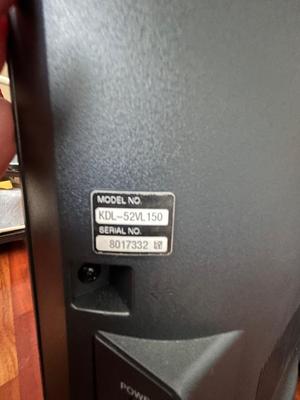Lot 95. Sony Bravia TV 52" LCD