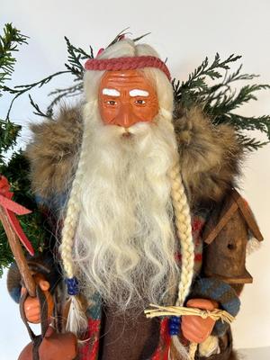 Lot 101. Rustic Woodland Santa