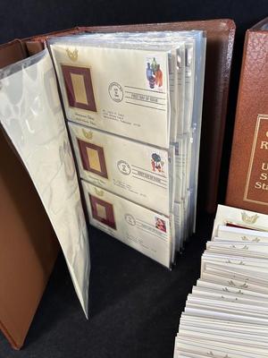 Lot 144. Golden Replicas of United States Stamps Bundle