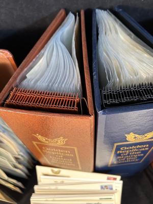 Lot 144. Golden Replicas of United States Stamps Bundle
