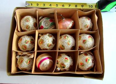 Dozen Vintage Christmas Ornaments