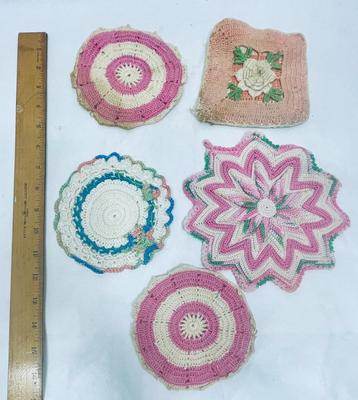 5 Item Doily Lot