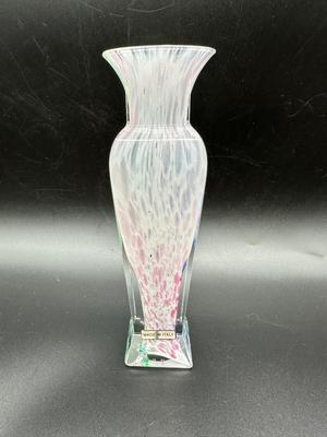 Italian Bud Vase Rainbow Swirl