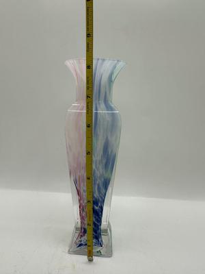 Italian Bud Vase Rainbow Swirl