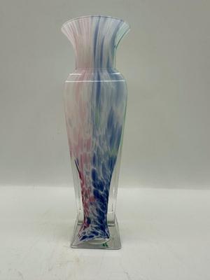 Italian Bud Vase Rainbow Swirl