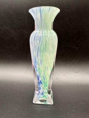 Italian Bud Vase Rainbow Swirl
