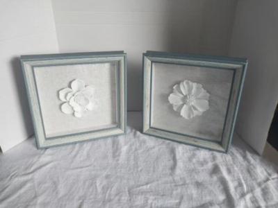 TWO FRAMED WALL HANGINGS