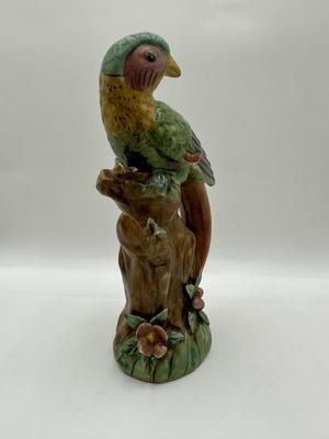 Vintage Ceramic Long Tail Parrot