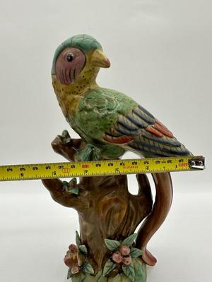 Vintage Ceramic Long Tail Parrot