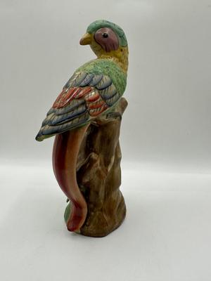 Vintage Ceramic Long Tail Parrot