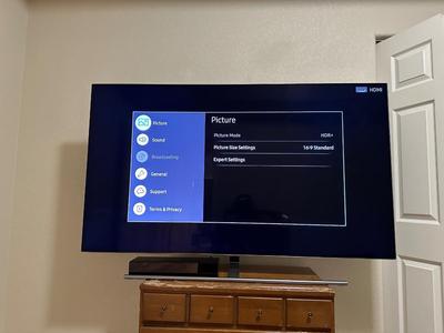 SAMSUNG 65" TV/MONITOR AND SAMSUNG ONE CONNECT