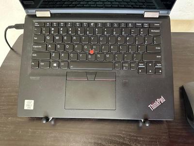 THINKPAD X13 YOGA GEN 1 LAPTOP W/LIFT, DESK ON CASTERS, WIRELESS MOUSE AND USB C & A PORT