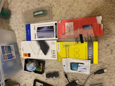 BLUE PARROT M300-XT BLUETOOTH, WESTERN DIGITAL 250GB EXTERNAL HARD DRIVE A TON OF ANDROID PHONE CASES/SCREENSAVERS & MORE