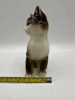 Vintage Nippon Hand Painted Porcelain Cat