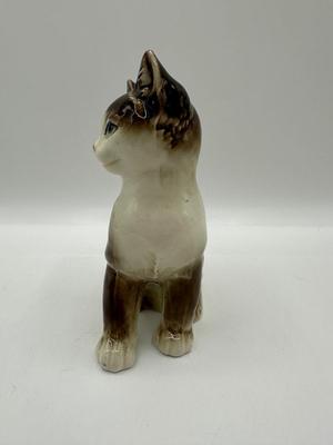 Vintage Nippon Hand Painted Porcelain Cat