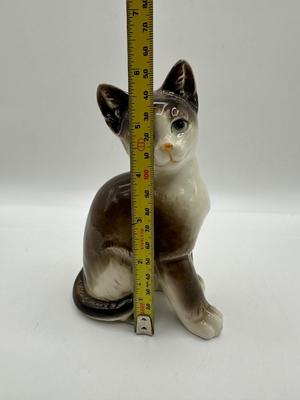 Vintage Nippon Hand Painted Porcelain Cat