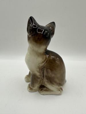 Vintage Nippon Hand Painted Porcelain Cat
