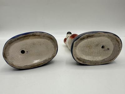 Mid-Century Boho Chic English Staffordshire Style Dog Figurines
