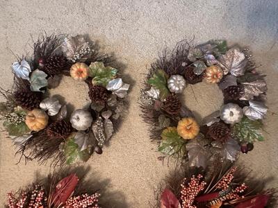 Four Fall Decor Wreaths