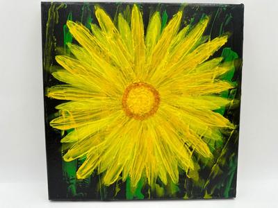 Original Acrylic Painting “Dandelion” by Carol Burch