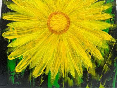 Original Acrylic Painting “Dandelion” by Carol Burch