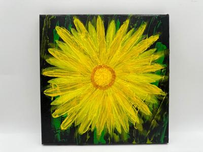 Original Acrylic Painting “Dandelion” by Carol Burch