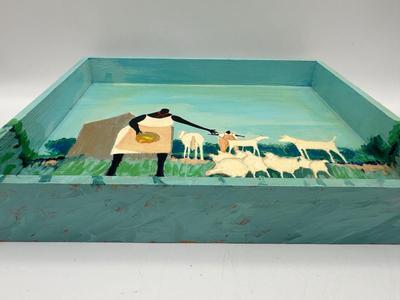 Original DARRELL SCOTT “Feeding the Chickens”