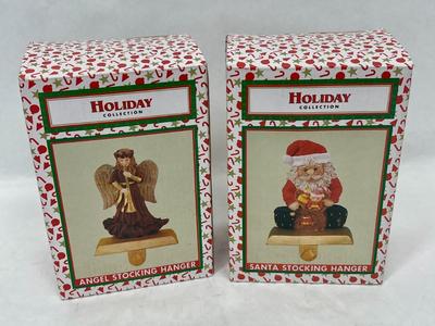 Pair of Christmas Stocking Hangers
