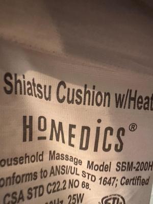 HOMEDICS Massage Cushion Chair w/ Heat & Programable Control