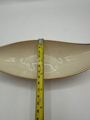 Vintage Lenox Canoe Shaped Bowl Bone China Dish