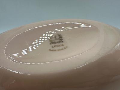 Vintage Lenox Canoe Shaped Bowl Bone China Dish
