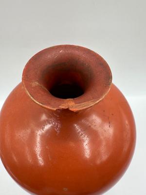Chinese Coral Ground Vase (see description)