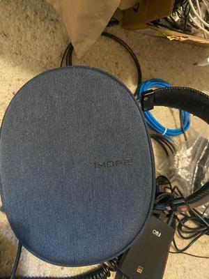 SONY HEADPHONES, FIIO A3 HEADPHONE AMPLIFIER, AN ARRAY OF ELECTRONICS CORDS & MORE