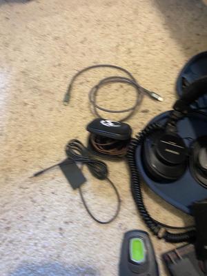 SONY HEADPHONES, FIIO A3 HEADPHONE AMPLIFIER, AN ARRAY OF ELECTRONICS CORDS & MORE