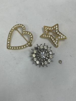 Lot of 3 brooch Pins