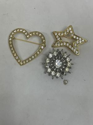 Lot of 3 brooch Pins