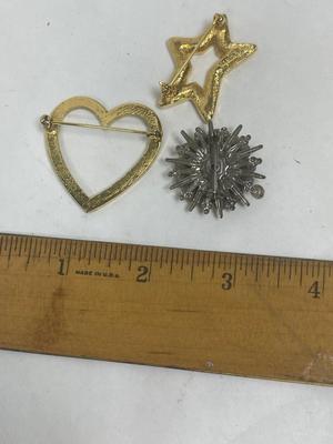 Lot of 3 brooch Pins
