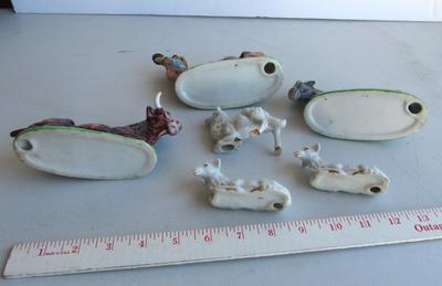 Vintage Porcelain Nativity Animals
