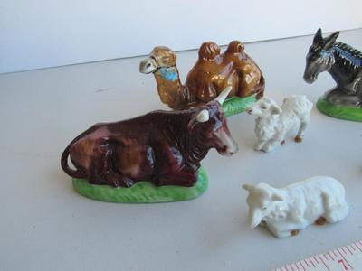 Vintage Porcelain Nativity Animals