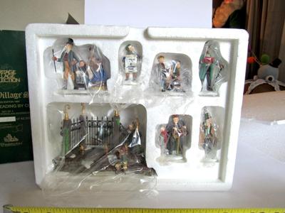 Nice Older Dept 56 Never Used Limited Edition Set: "Christmas Carol' Reading by Charles Dickens"