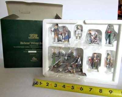 Nice Older Dept 56 Never Used Limited Edition Set: "Christmas Carol' Reading by Charles Dickens"