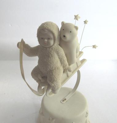 Older Dept 56 Snowbabies Music Box: "Sliding Through the Milky Way"