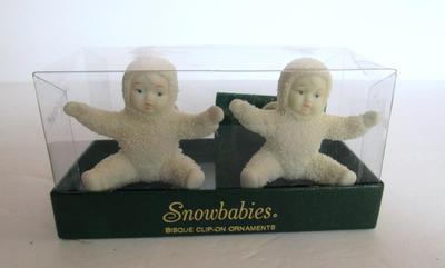 Older Dept 56 Clip On Snowbaby Christmas Ornaments