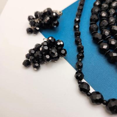 Black Glass Bead Set