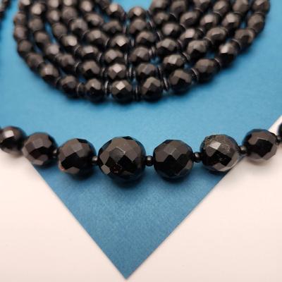 Black Glass Bead Set